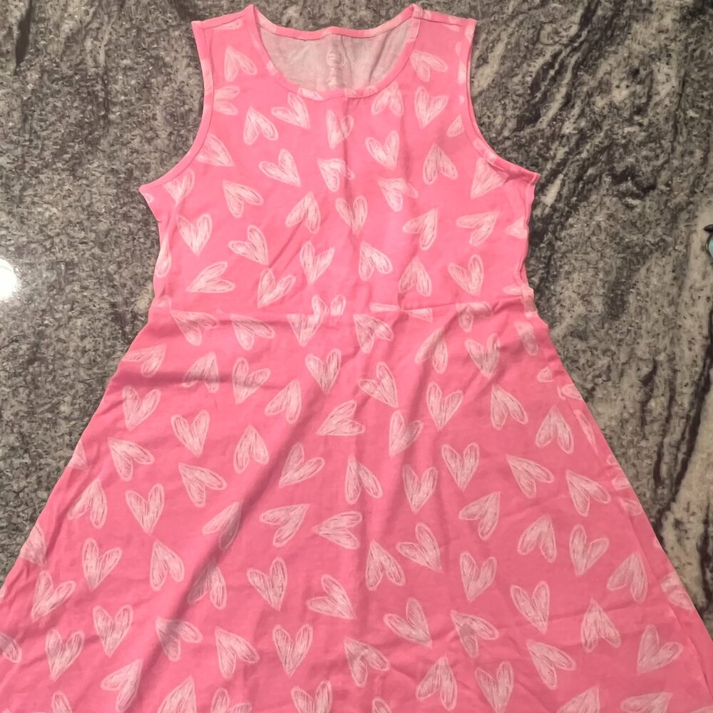 Wonder Nation Pink/heart dress Child's XL